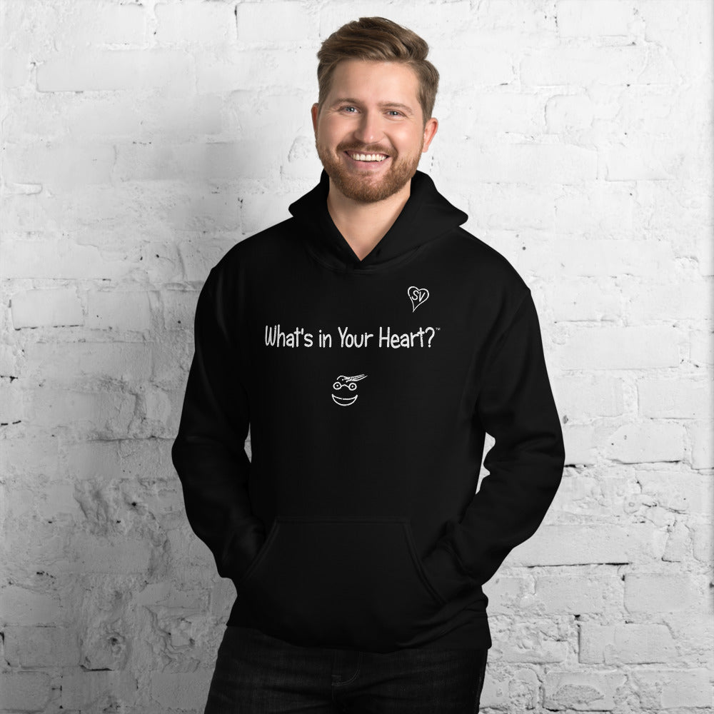 Black Men's "Hearts Aloft" Unisex Hoodie