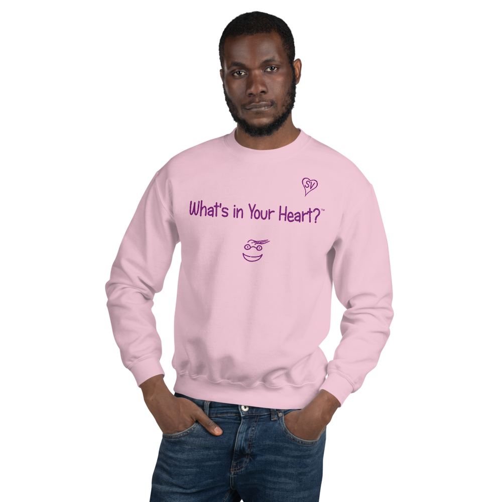 Pink "Heart Full of Virtues" Unisex Sweatshirt