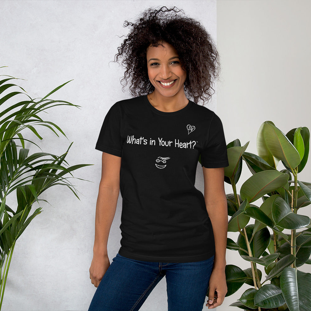 Black "HeartSteps" Short-Sleeve Unisex T-Shirt
