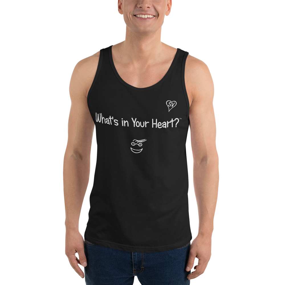Black Men's "HeartSteps" Tank Top