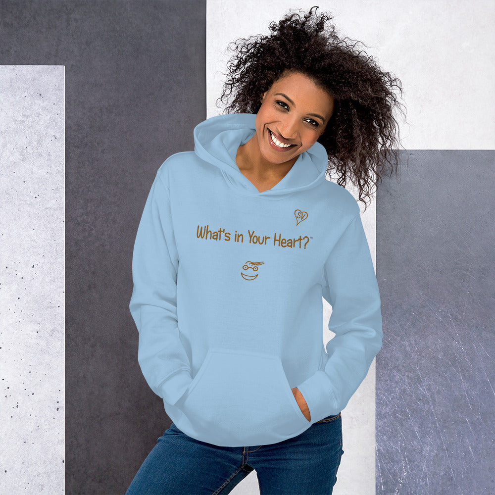 Light Blue "Peace Heart" Unisex Hoodie