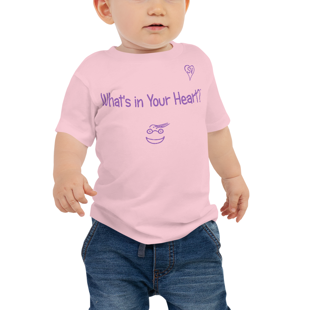 Pink "Hearts Aloft" Baby Short Sleeve Tee
