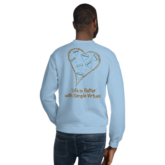 Light Blue "Hearts Aloft" Unisex Sweatshirt