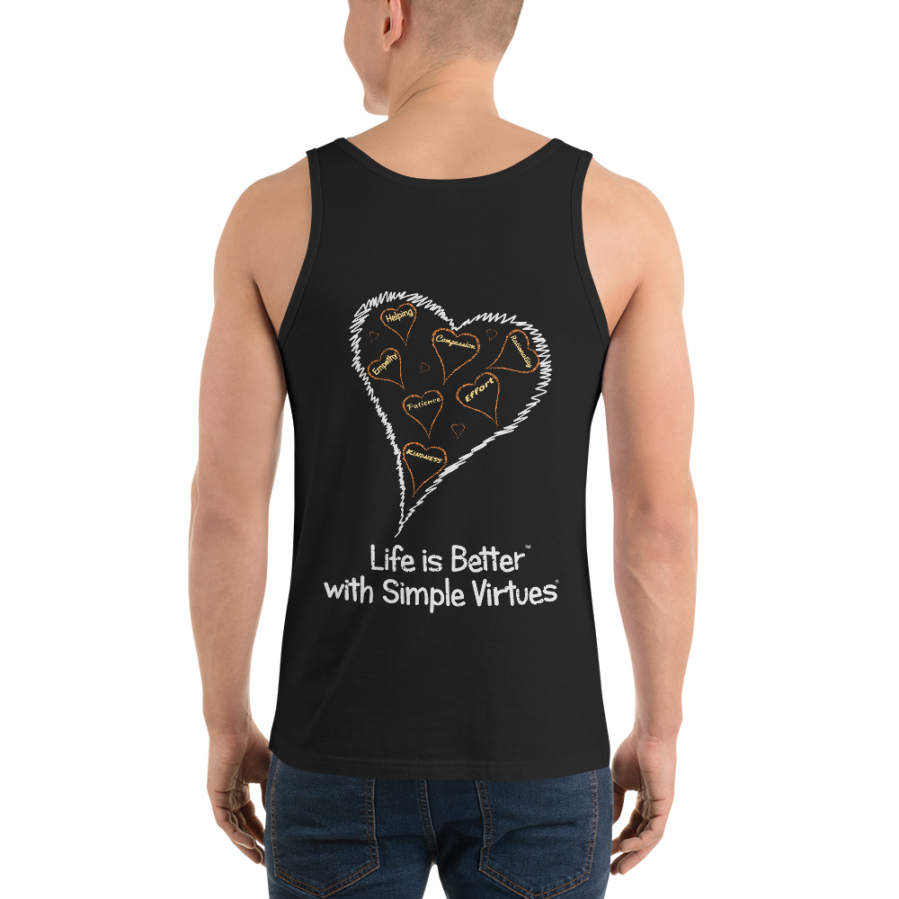 Black Men's "Hearts Aloft" Tank Top