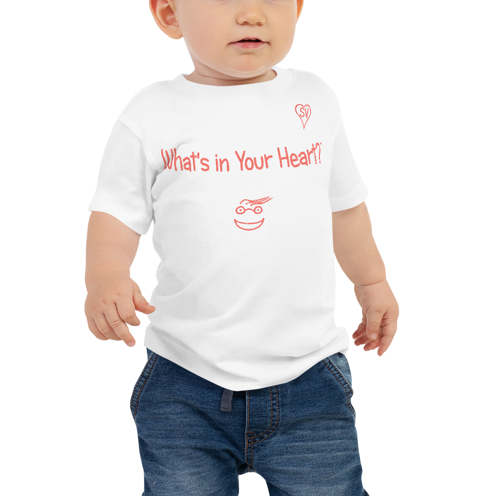 White "HeartSteps" Baby Short Sleeve Tee
