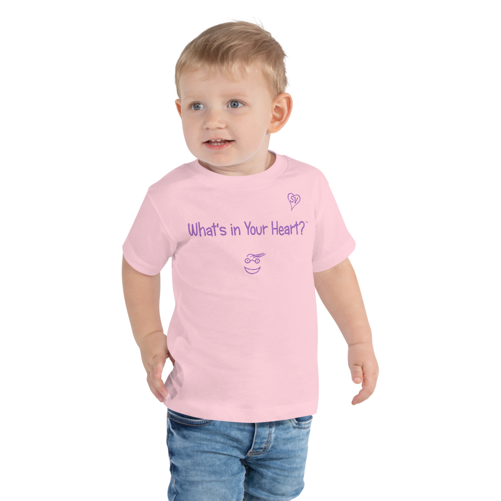 Pink "Hearts Aloft" Toddler Short Sleeve Tee