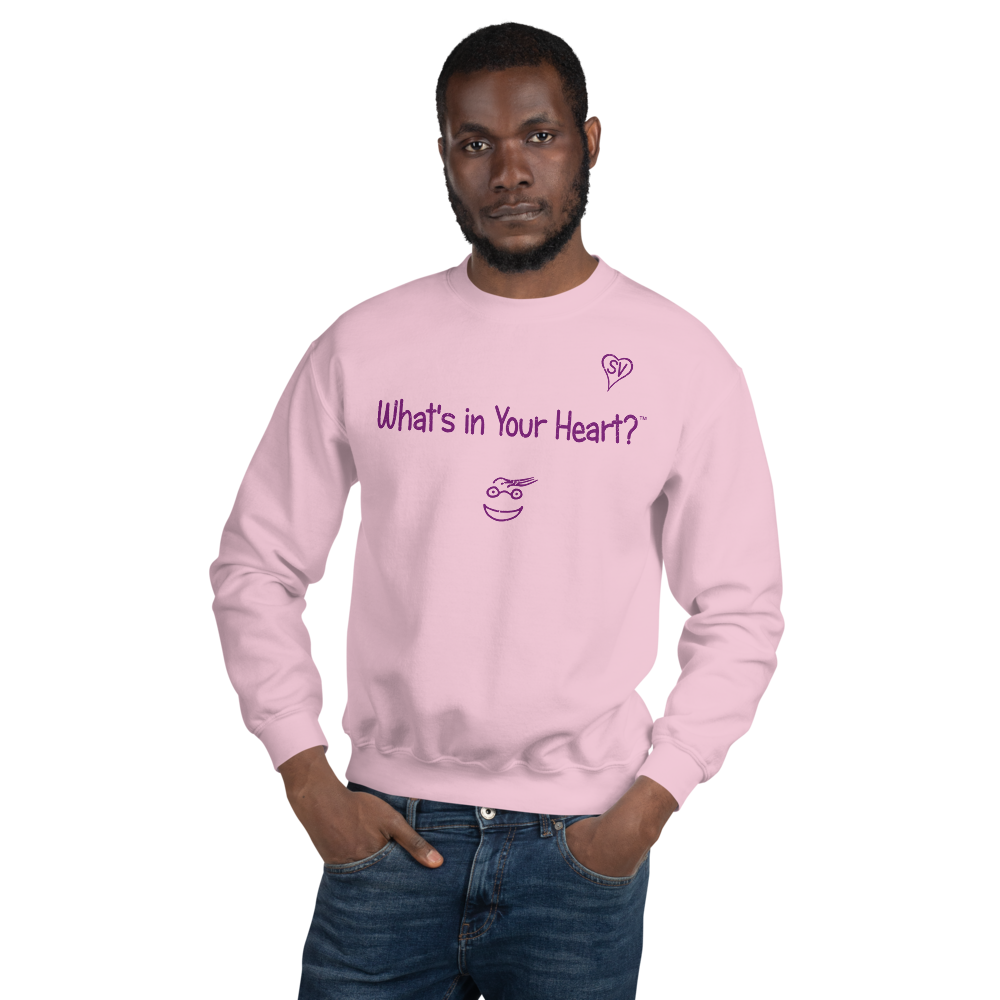 Pink "HeartSteps" Unisex Sweatshirt