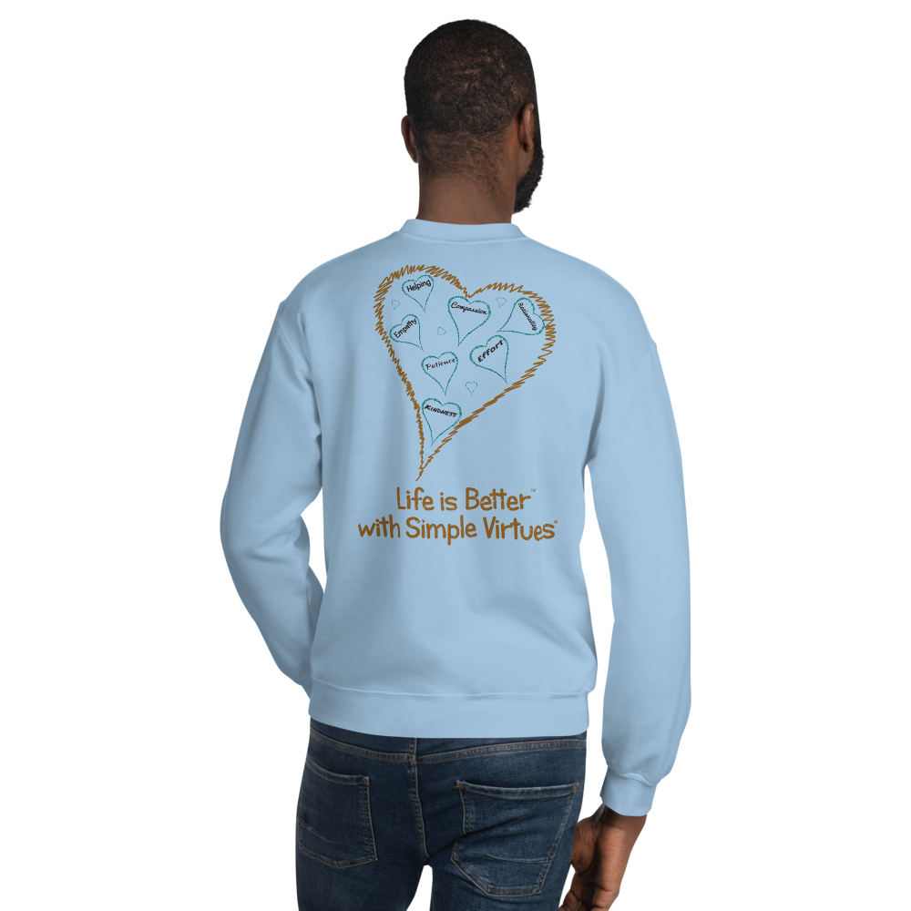 Light Blue "Hearts Aloft" Unisex Sweatshirt